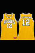 🔥 HBCU Legacy Edition – Aggies Custom Basketball Jersey (Gold Classic)